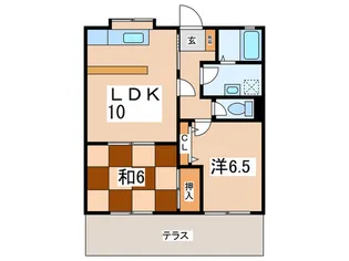 インテグラル鈴木【1階】の間取り