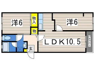 シェルポート白山【3階】の間取り