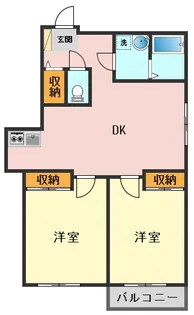 セザール第二小岩【2階】の間取り