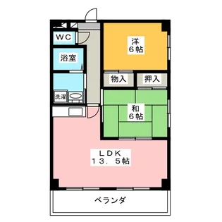 サンモールT・H【4階】の間取り