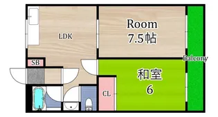 すみれハイツ【1階】の間取り
