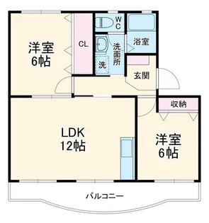 グリーンハイツ萩丘B【3階】の間取り