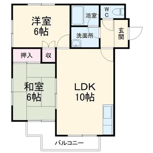 グリーンクレスト【3階】の間取り