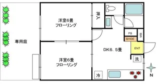 アーバンハイツ【1階】の間取り