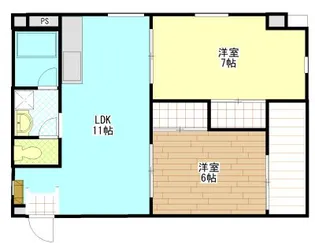 熊野ビル【4階】の間取り