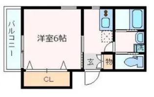 コラボ熊内橋通【2階】の間取り