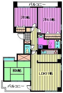グランファミリエ大宮【3階】の間取り