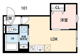 Crecia津田沼【1階】の間取り