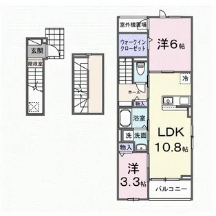 フィデールブリーゼ【3階】の間取り
