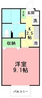 メゾン・ベルグII【1階】の間取り