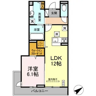 Salice K(サリーチェK)【1階】の間取り