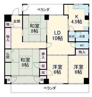 エスポワール瑞穂【6階】の間取り