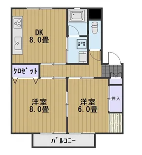 ことぶき北【2階】の間取り