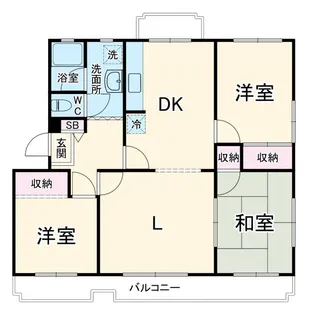 春日部グリーンコープD棟【4階】の間取り