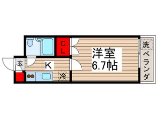 TK・グレイスビル【2階】の間取り