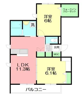 Clair(クレール)【2階】の間取り