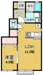 プレステージI【1階】の間取り