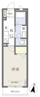 メゾンドアンジュS棟【1階】の間取り