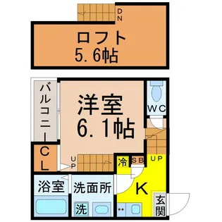 グランビル上小田井【1階】の間取り