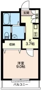ローズガーデンII【2階】の間取り