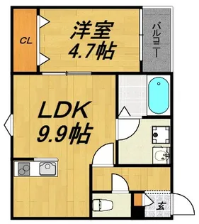 LECOCON一宮【3階】の間取り