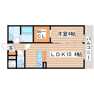 フロレスタ上杉【1階】の間取り