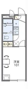 レオパレス鶴舞【1階】の間取り