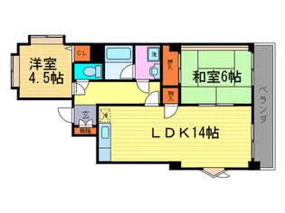 TOKUDA MANSION【1階】の間取り