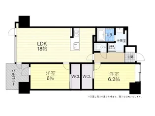ニューガイア大分駅前No.63【12階】の間取り