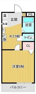 ビラエントピアII【2階】の間取り