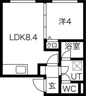 ミラネーゼ大通東 北館【2階】の間取り