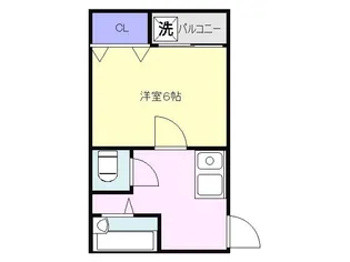 ブルーオーシャン浜寺【2階】の間取り