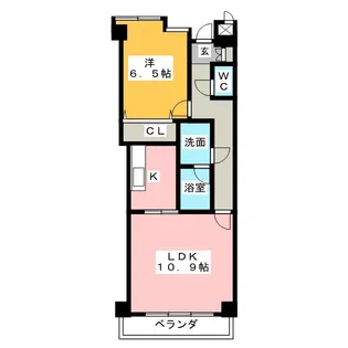 ケイジェイ・レジデンス覚王山【3階】の間取り