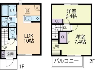 テラス富士見 Cの間取り