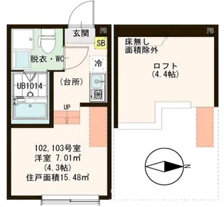 クレスト小岩【1階】の間取り