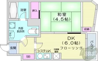 INOVE札幌資生館前【7階】の間取り