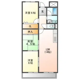 ファミーユミシマ【2階】の間取り