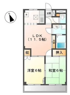 サンフィット渋谷【1階】の間取り