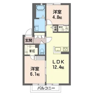 グランドールA【1階】の間取り