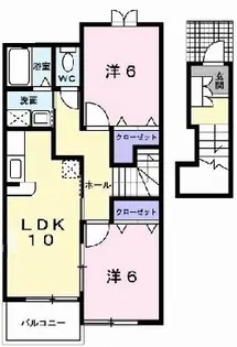 セレッソVIIエスタシオンB【2階】の間取り