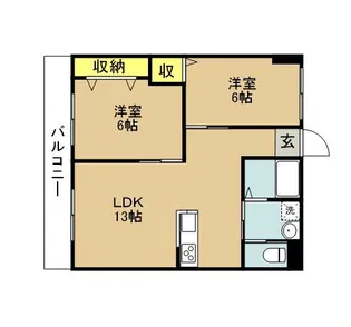 ストークマンション【6階】の間取り