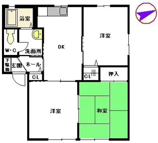 コルテ・ビアンカ【1階】の間取り