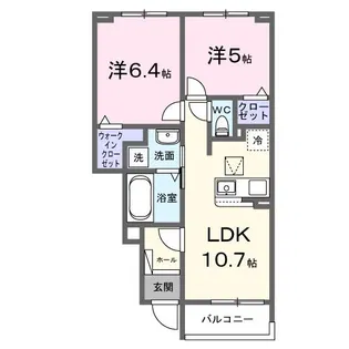 エアリーI【1階】の間取り