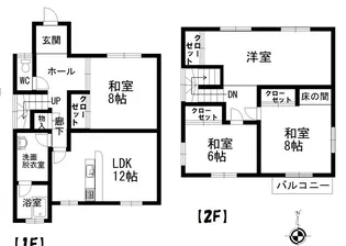 大阪府豊能郡能勢町山辺【一戸建】の間取り