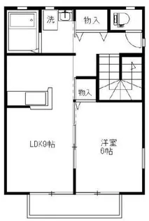 1LDKの間取り画像