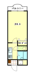 パティオス清水【3階】の間取り