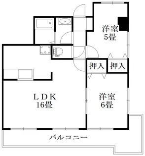ガーデンヒルズ城南V【6階】の間取り