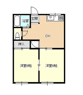 桐原ハイツ【2階】の間取り