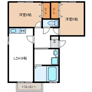 アリアス【3階】の間取り