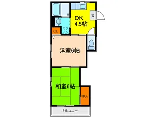 グランド・セゾンA【2階】の間取り